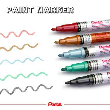 Pentel lakkmarker kerek hegyű 1,5 mm - gyöngyházzöld
